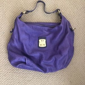 Marc By Marc Jacobs Embossed Purple Hobo